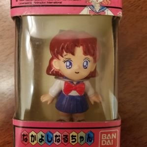 Bandai 1994 Pretty Soldier Sailor Moon R Chibi Vinyl Osaka Naru Mini Trading Fig